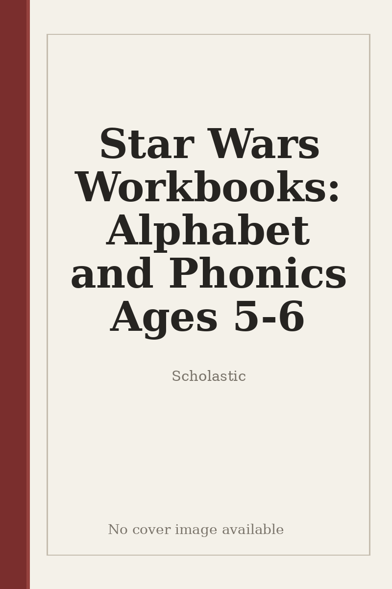 Star Wars Workbooks: Alphabet and Phonics Ages 5-6 - no cover image available