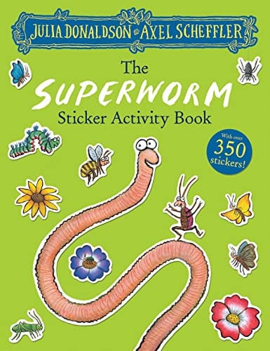 The Superworm Sticker Activity Book: Packed with mazes, dot-to-dots, word searches, colouring-in pages and more!