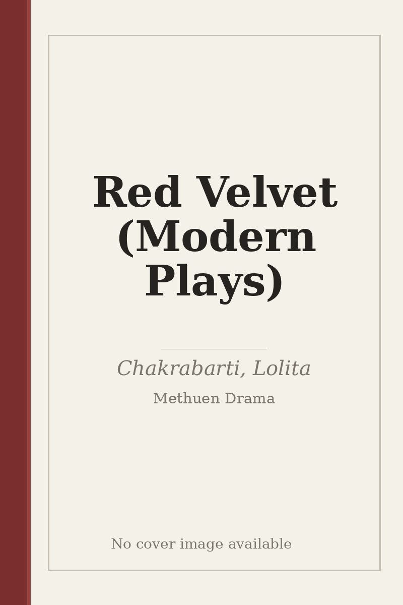 Red Velvet (Modern Plays) - no cover image available