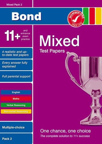 Bond 11+ Test Papers Mixed Pack 2 Multiple Choice (Bond 10 Minute Tests)