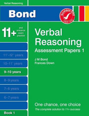 Bond Assessment Papers Verbal Reasoning 9-10 yrs Book 1
