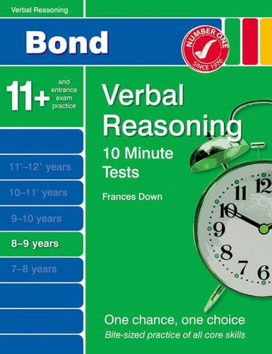 Bond 10 Minute Tests Verbal Reasoning 8-9 yrs
