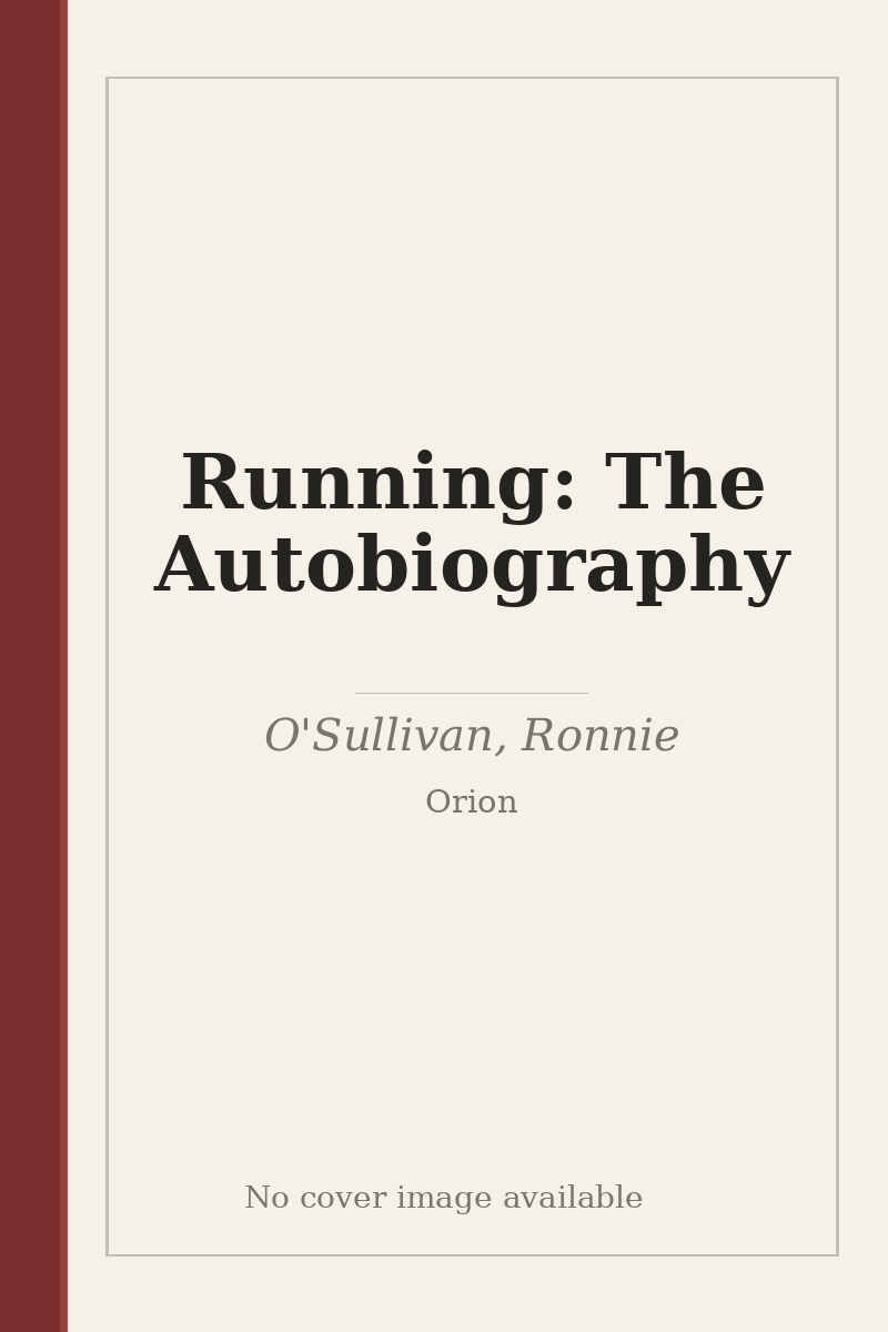 Running: The Autobiography - no cover image available