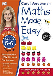 Maths Made Easy: Beginner, Ages 5-6 (Key Stage 1): Supports the National Curriculum, Maths Exercise Book (Made Easy Workbooks)