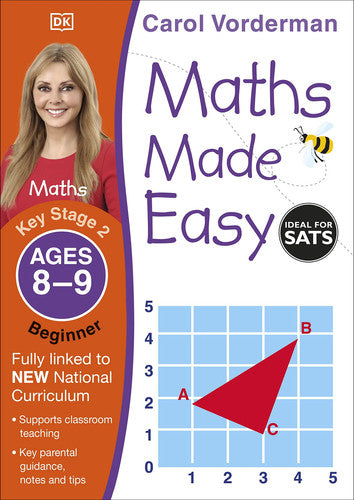 Maths Made Easy: Beginner, Ages 8-9 (Key Stage 2): Supports the National Curriculum, Maths Exercise Book (Made Easy Workbooks)