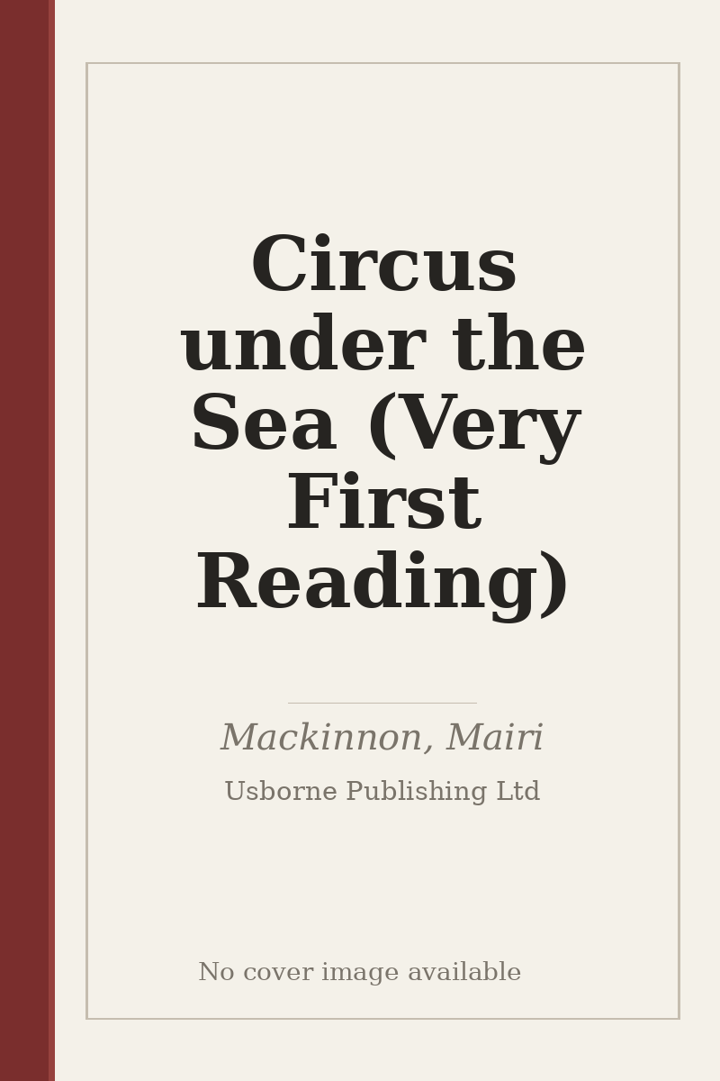 Circus under the Sea (Very First Reading) - no cover image available