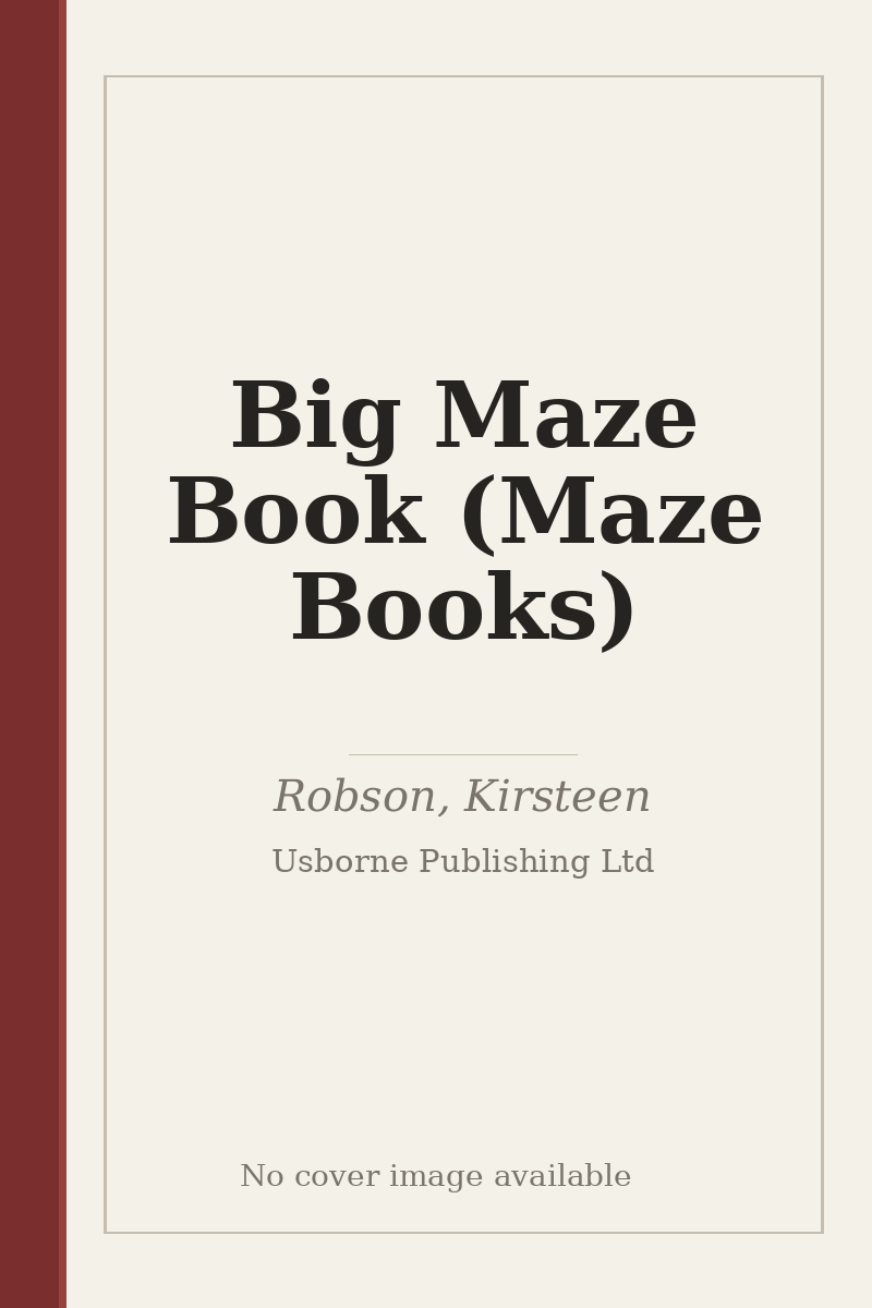 Big Maze Book (Maze Books) - no cover image available