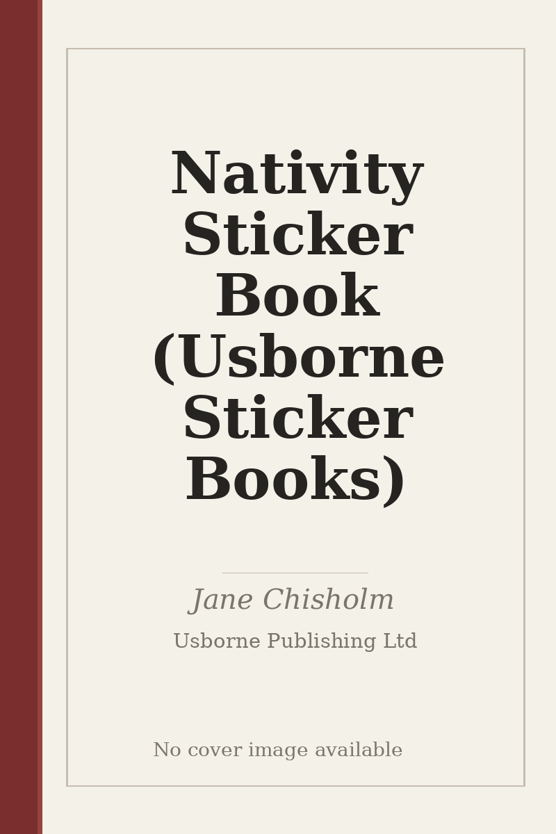 Nativity Sticker Book (Usborne Sticker Books) - no cover image available