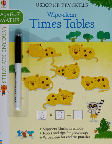 Wipe-clean Times Tables 6-7 (Key Skills)