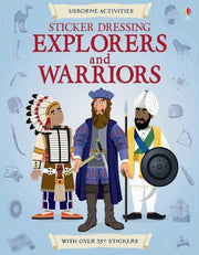 Sticker Dressing Explorers & Warriors (Usborne Sticker Dressing)