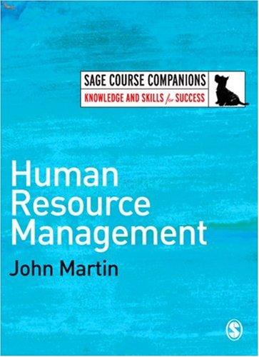 Human Resource Management (SAGE Course Companions series)
