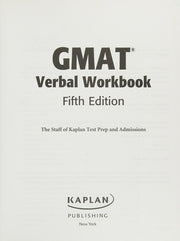 Kaplan GMAT Verbal Workbook