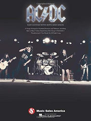 AC/DC Easy Guitar with Riffs and Solos | Guitar Sheet Music for Beginners | Easy Rock Songbook with Notes and Tab for Students Learning Rhythm Technique Lead Playing and Classic Rock Style