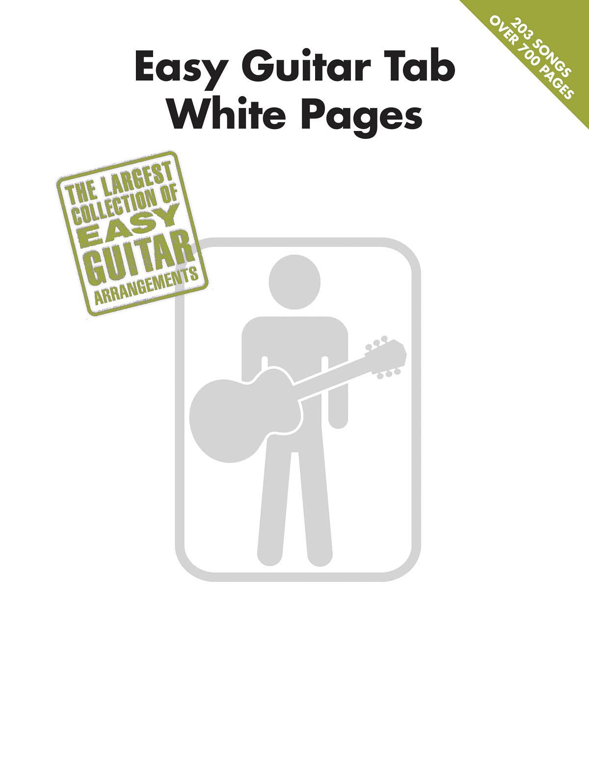 Easy Guitar Tab White Pages Gtr Tab Book