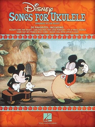 Disney Songs For Ukulele Book: 20 Favorite Songs
