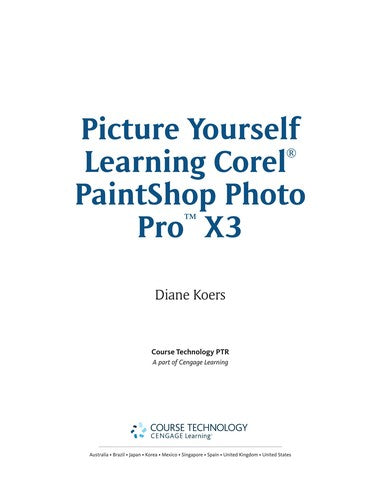 Picture Yourself Learning Corel PaintShop Photo Pro X3