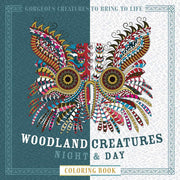 Woodland Creatures Night & Day (Night & Day Coloring Books)