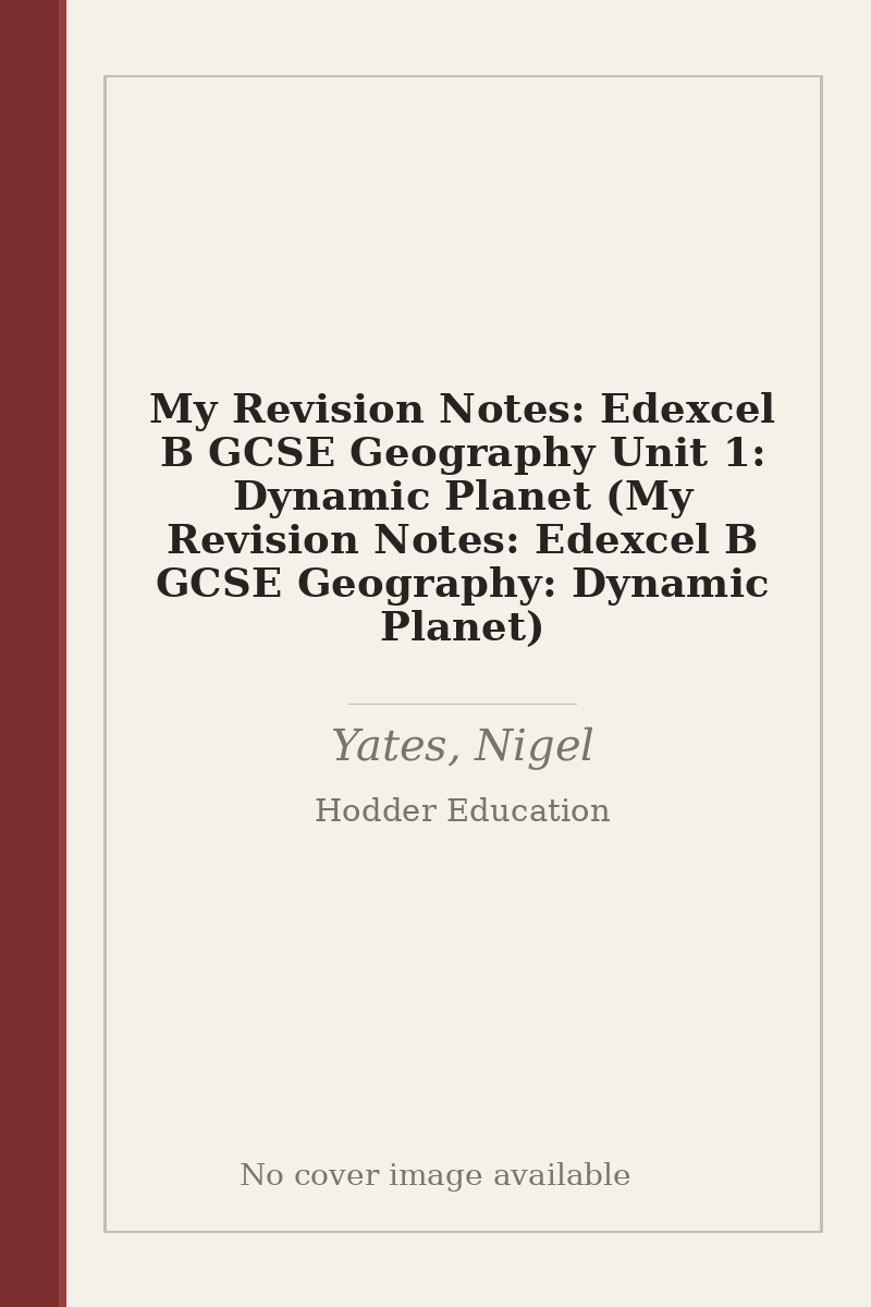 My Revision Notes: Edexcel B GCSE Geography Unit 1: Dynamic Planet (My Revision Notes: Edexcel B GCSE Geography: Dynamic Planet) - no cover image available