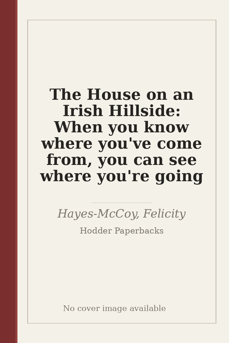 The House on an Irish Hillside: When you know where you've come from, you can see where you're going - no cover image available