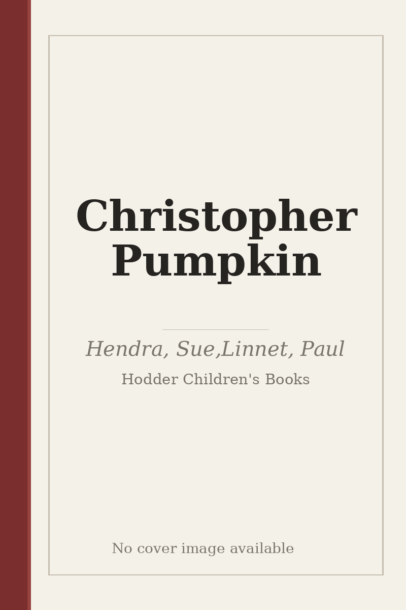 Christopher Pumpkin - no cover image available