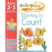 Gold Stars Starting to Count Preschool Workbook