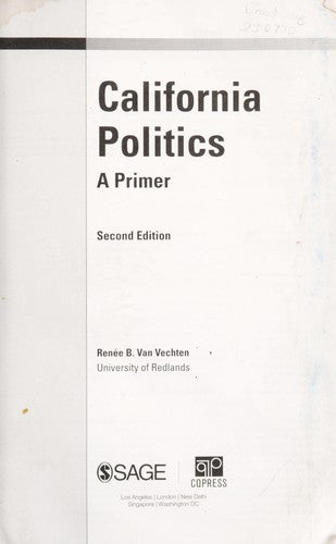 California Politics: A Primer