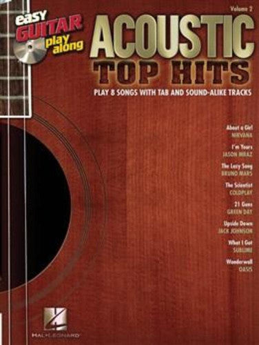 Easy Guitar Play-Along Volume 2: Acoustic Top Hits (Easy Guitar Play-Along (Numbered))