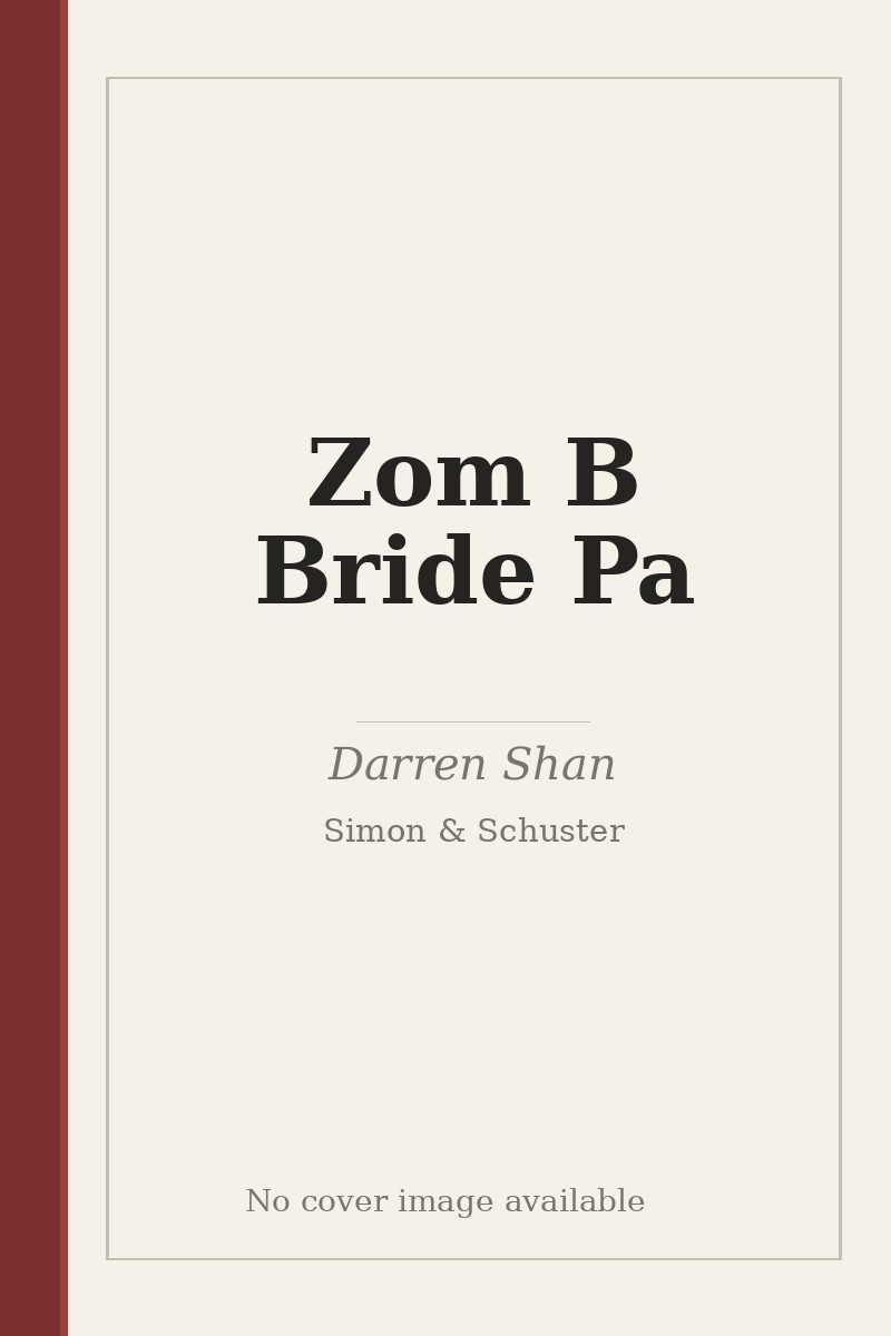 Zom B Bride Pa - no cover image available