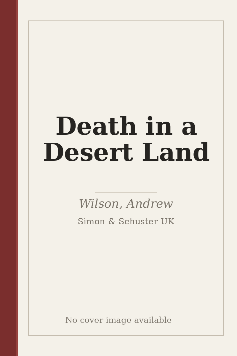 Death in a Desert Land - no cover image available