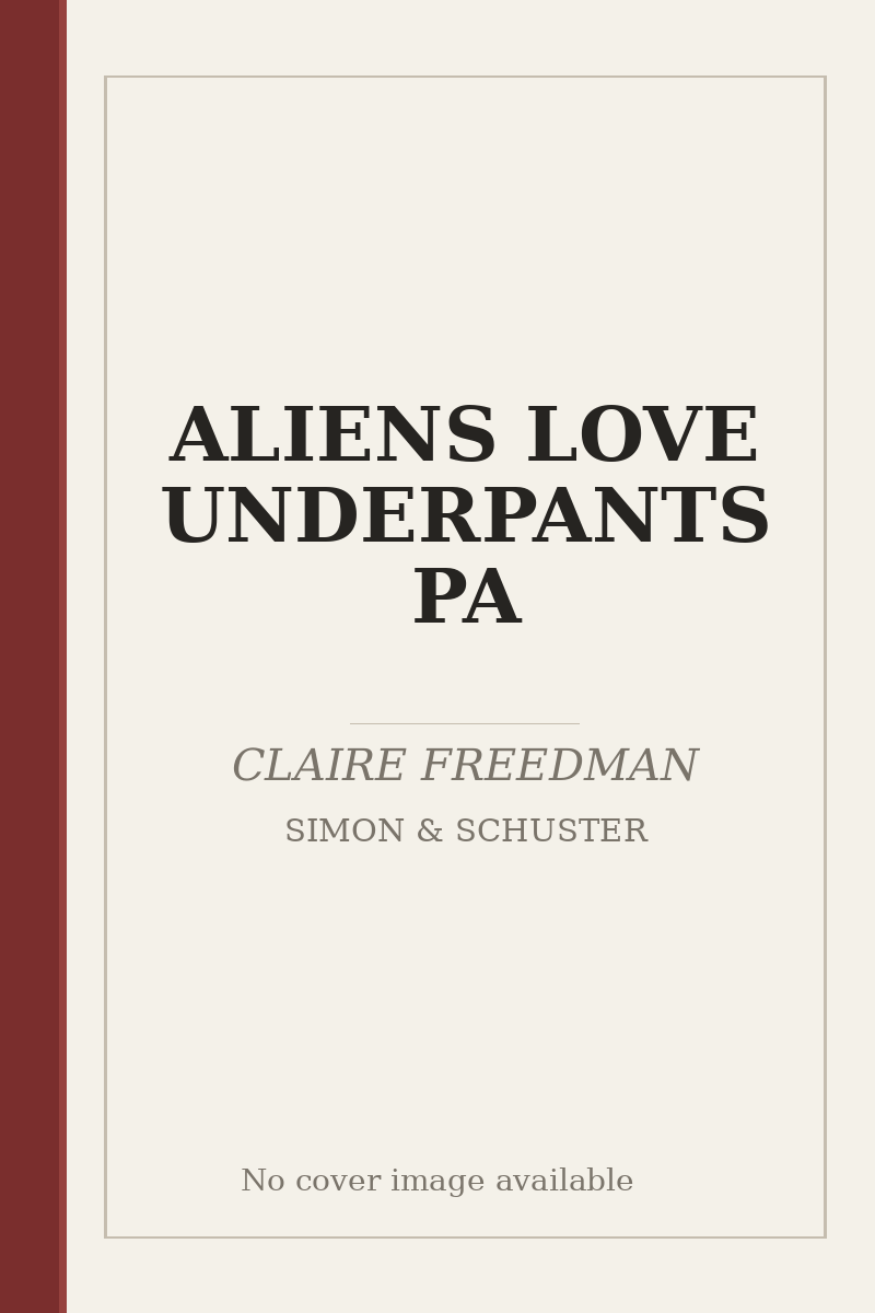 ALIENS LOVE UNDERPANTS PA - no cover image available