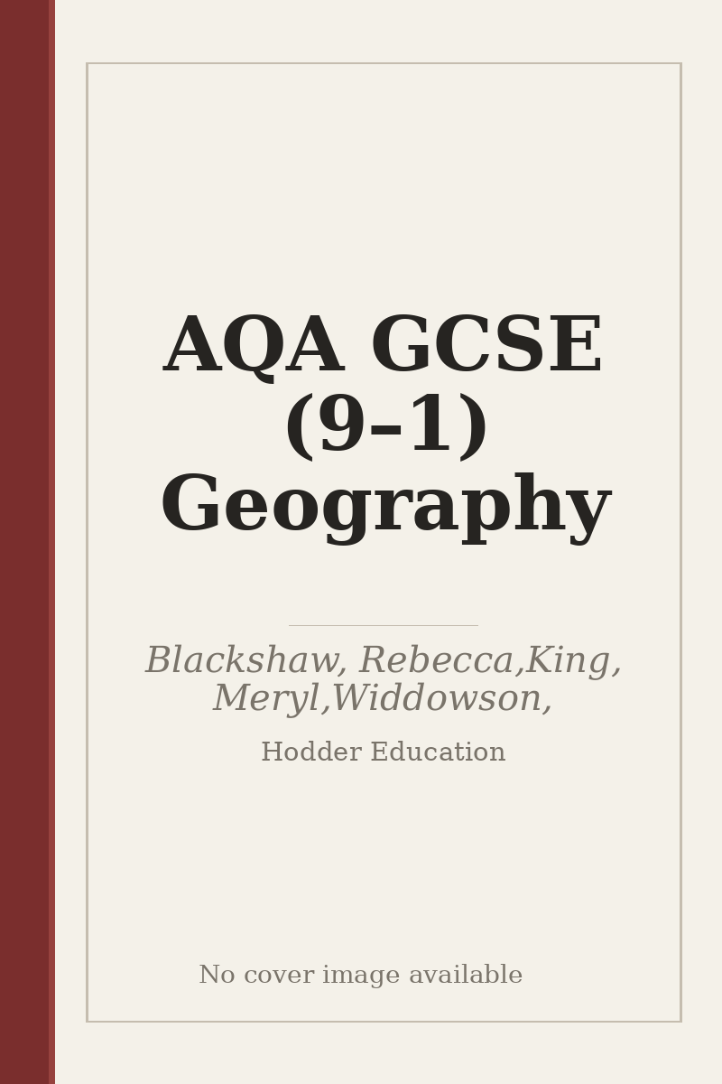 AQA GCSE (9–1) Geography - no cover image available