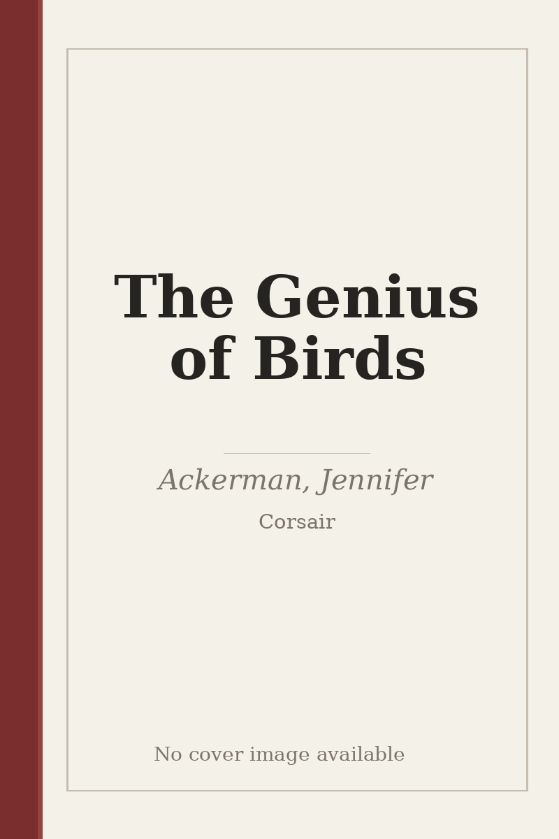 The Genius of Birds - no cover image available