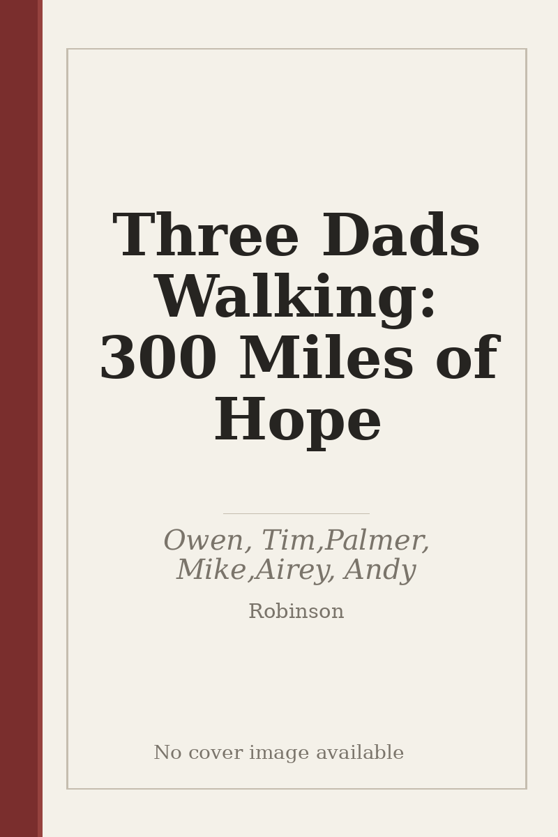 Three Dads Walking: 300 Miles of Hope - no cover image available