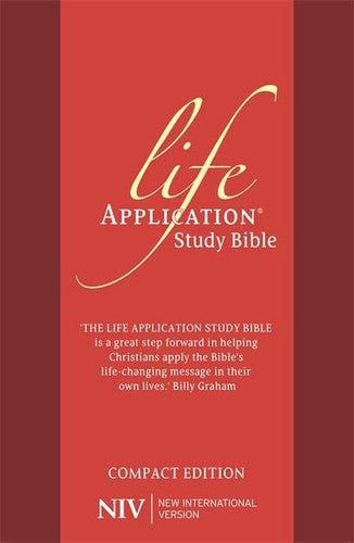 NIV Compact Life Application Study Bible (Anglicised): Red Soft-tone (New International Version)