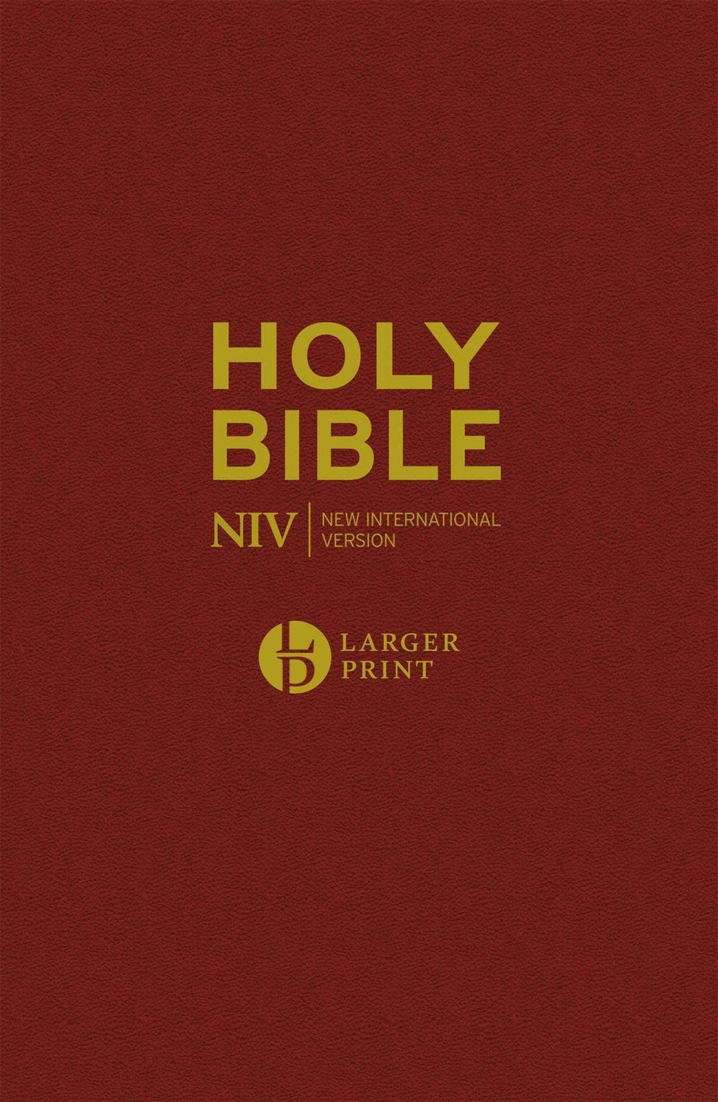 NIV Larger Print Burgundy Hardback Bible (New International Version)