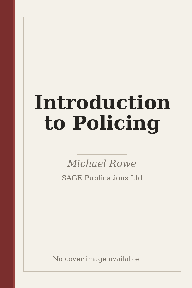 Introduction to Policing - no cover image available