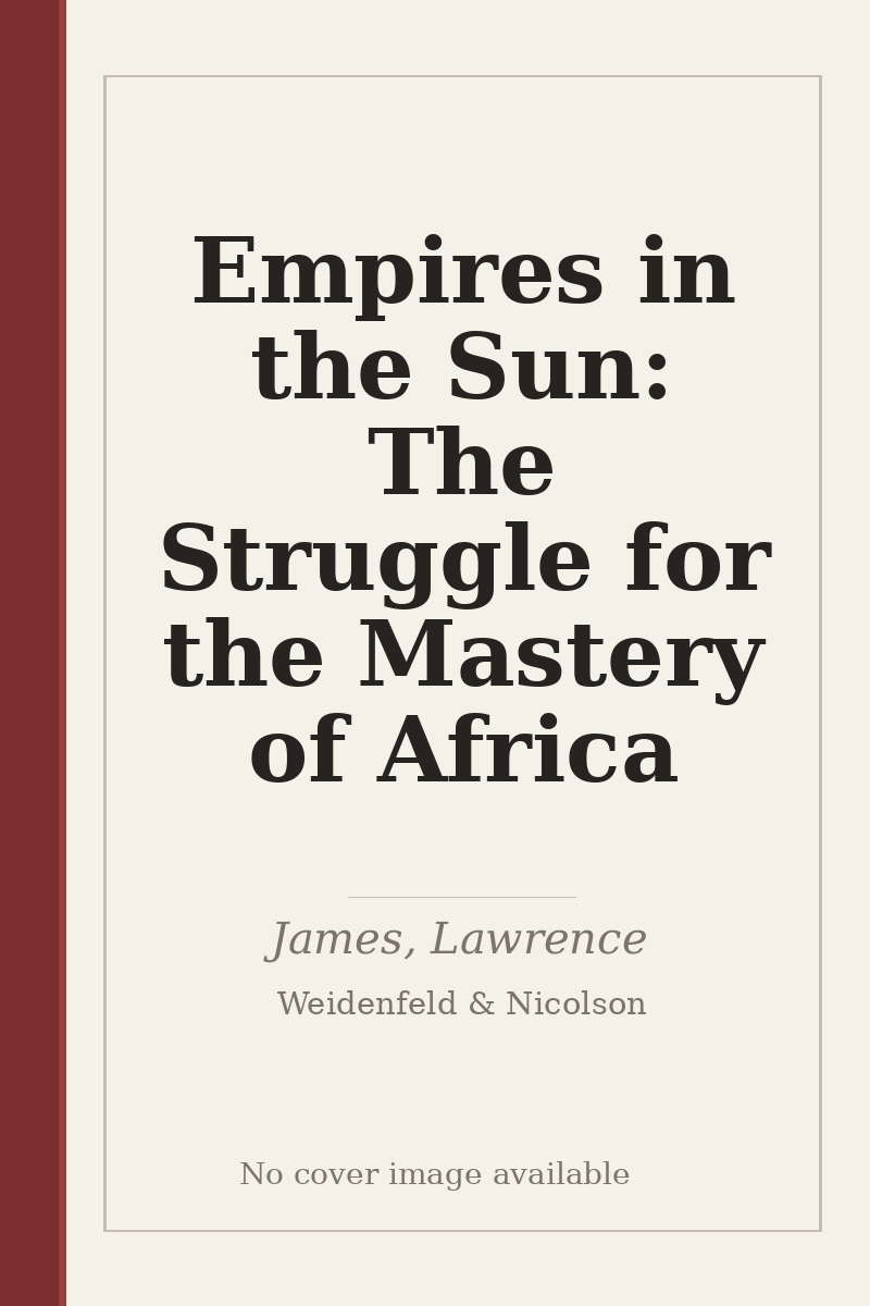 Empires in the Sun: The Struggle for the Mastery of Africa - no cover image available