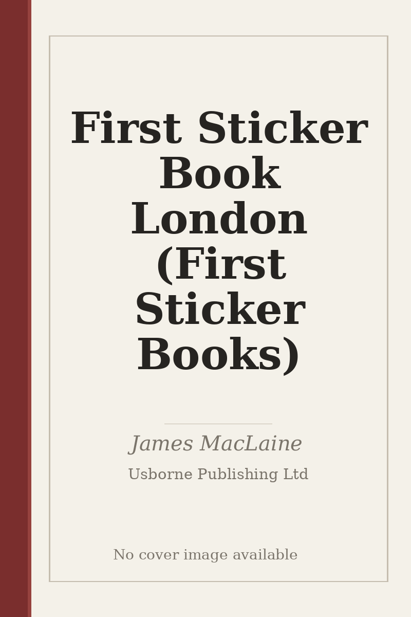 First Sticker Book London (First Sticker Books) - no cover image available