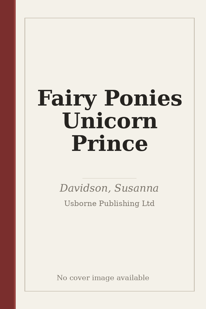 Fairy Ponies Unicorn Prince - no cover image available