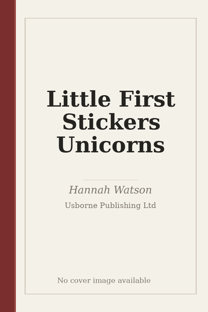 Little First Stickers Unicorns - no cover image available