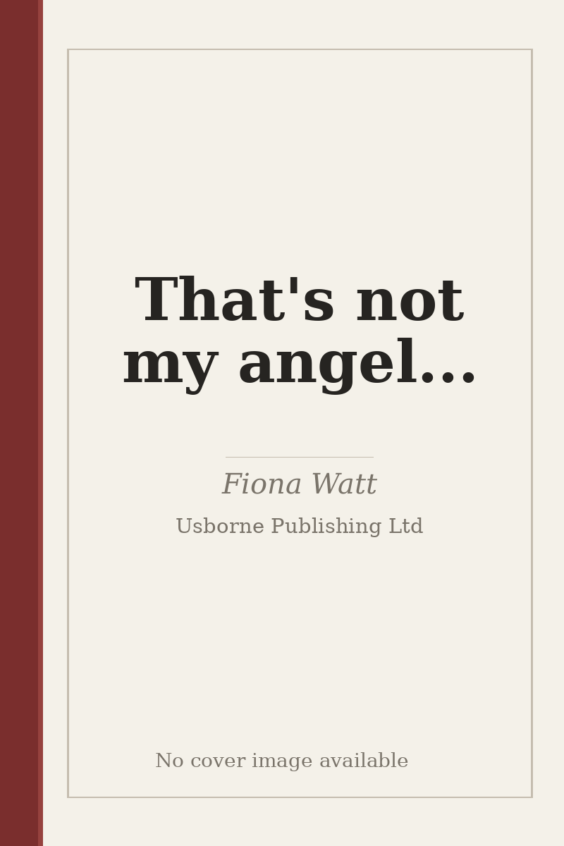 That's not my angel... - no cover image available