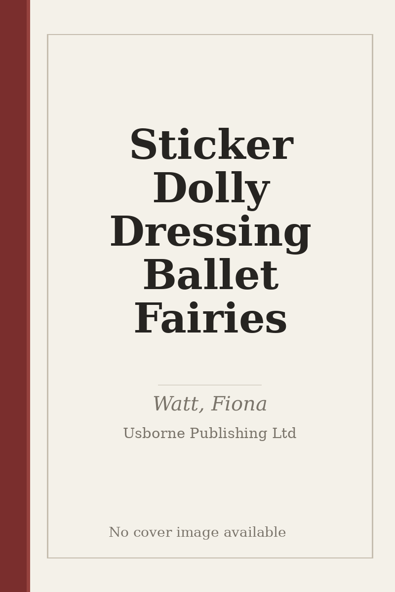 Sticker Dolly Dressing Ballet Fairies - no cover image available