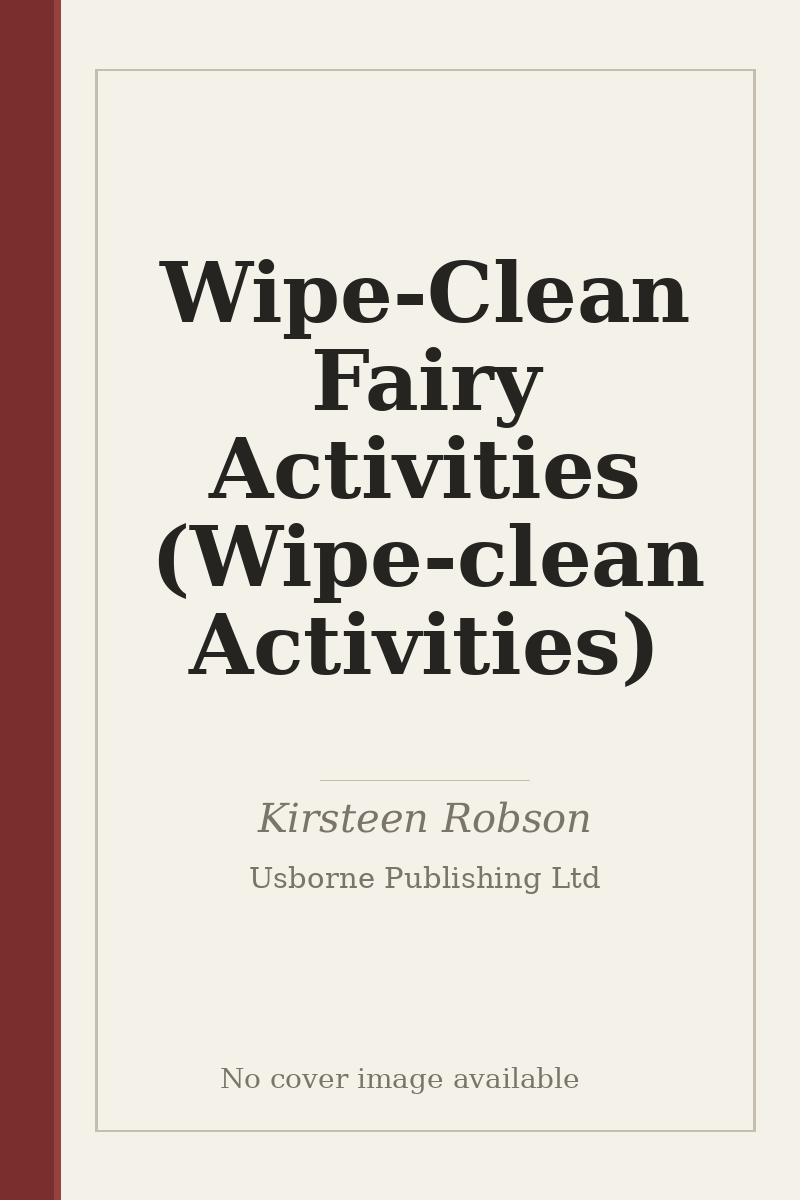 Wipe-Clean Fairy Activities (Wipe-clean Activities) - no cover image available
