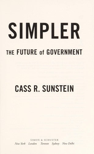 Simpler: The Future of Government
