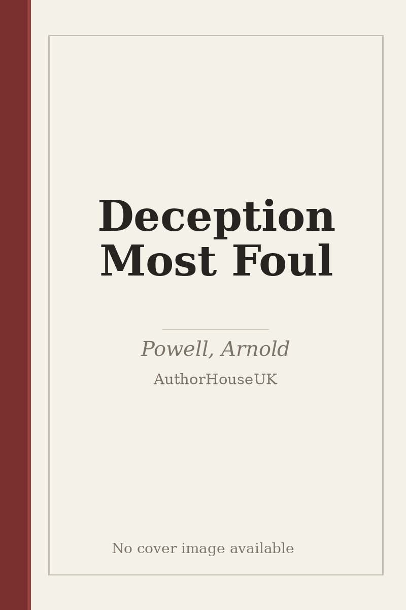Deception Most Foul - no cover image available