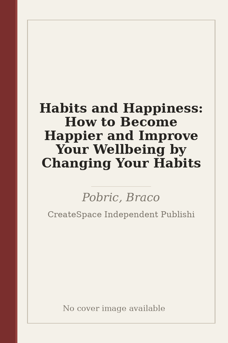 Habits and Happiness: How to Become Happier and Improve Your Wellbeing by Changing Your Habits - no cover image available