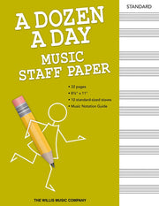 Burnam Edna Mae Dozen A Day Music Staff Paper 32Pp 10 Stave BK