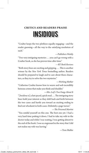 Insidious: 20 (FBI Thriller)