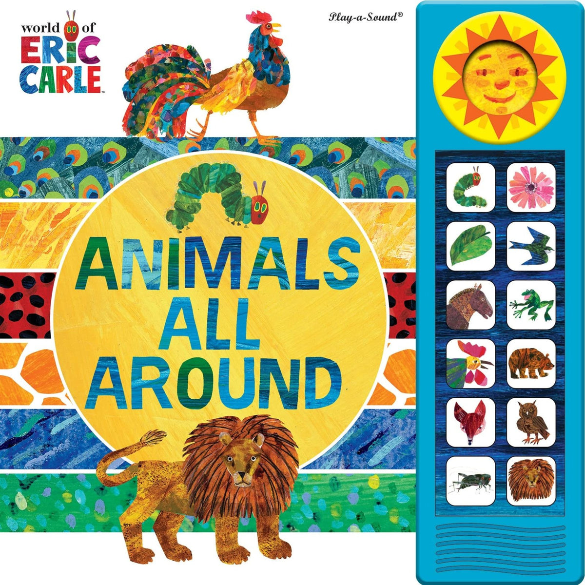 World of Eric Carle - Animals All Around Sound Book - PI Kids: Mini Deluxe Custom Frame Sound Book