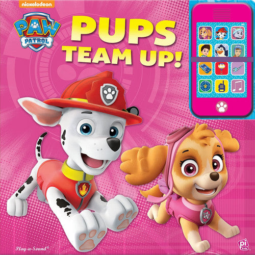 Nickelodeon PAW Patrol - Pups Team Up! Toy Phone and Book Combo Sound Book - PI Kids